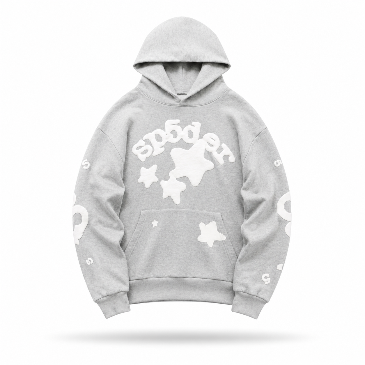 Sp5der Beluga Hoodie Heather Grey / White