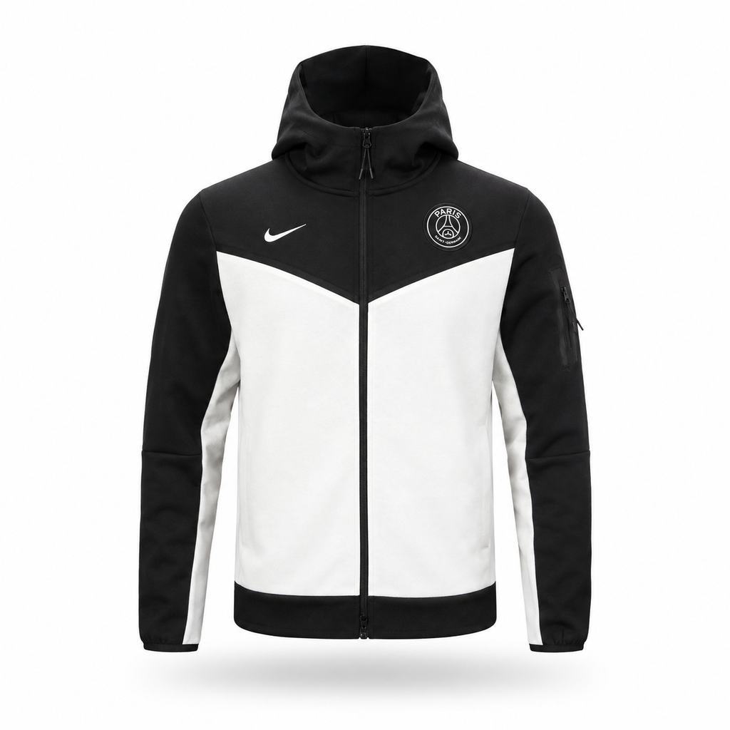 Nike PSG Tech Fleece Blanco/Negro Hoddie
