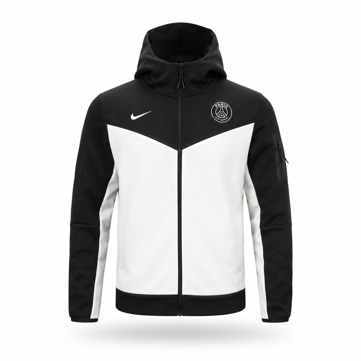 Nike PSG Tech Fleece Blanco/Negro Hoddie