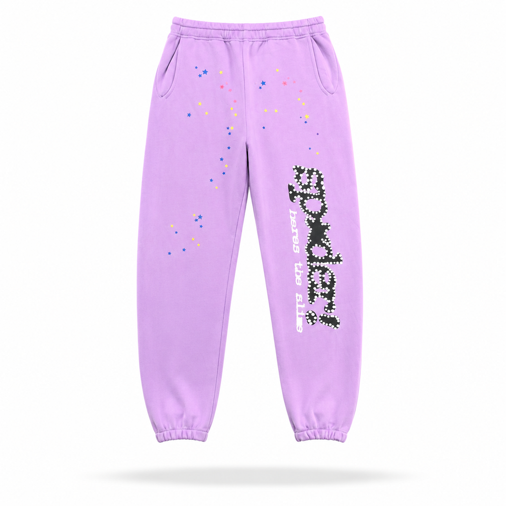 Sp5der Worldwide Web Jogger Pink