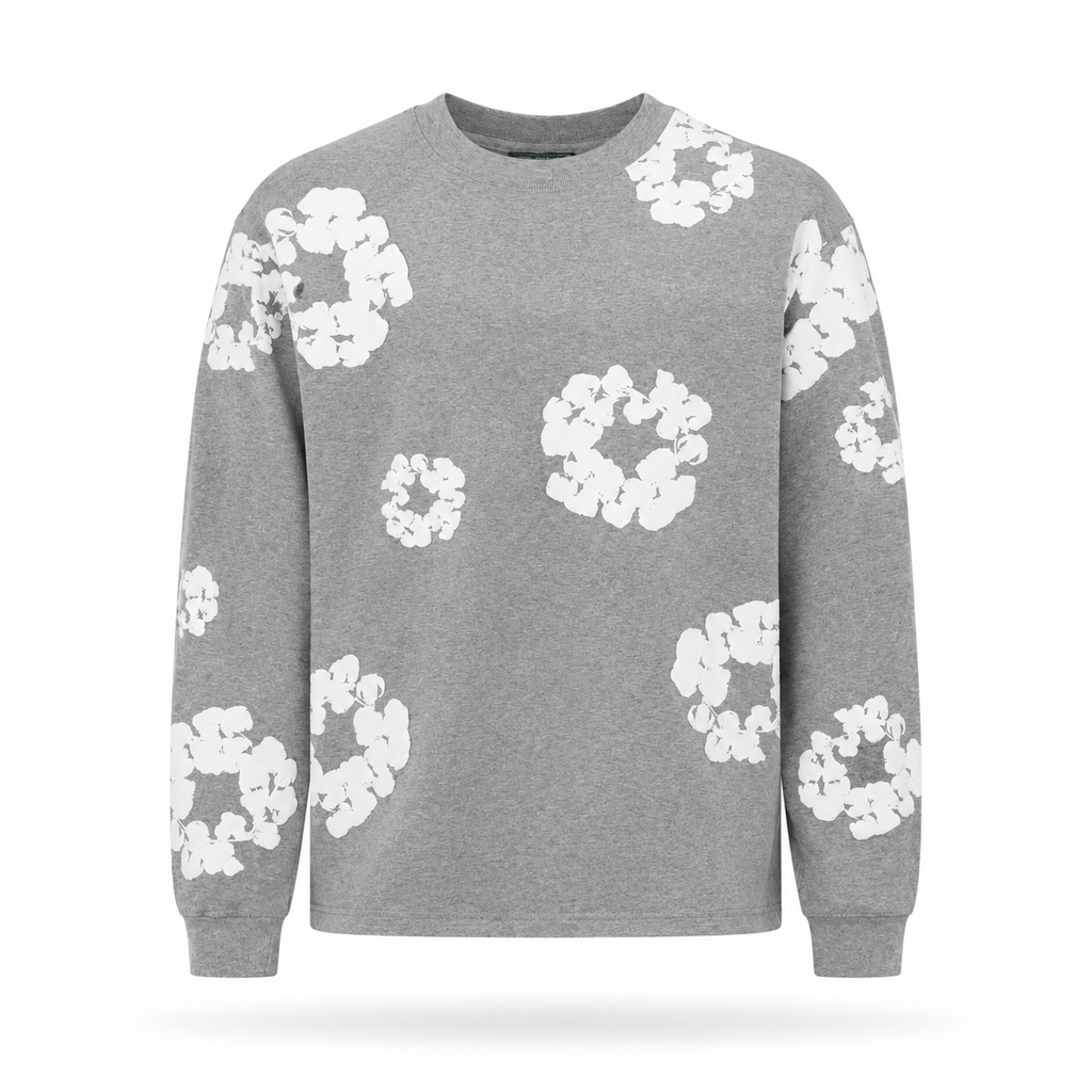 Camiseta Denim Tears Wreath Gris