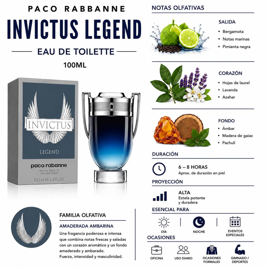 Paco Rabbane Invictus Legend - EAU de Parfum