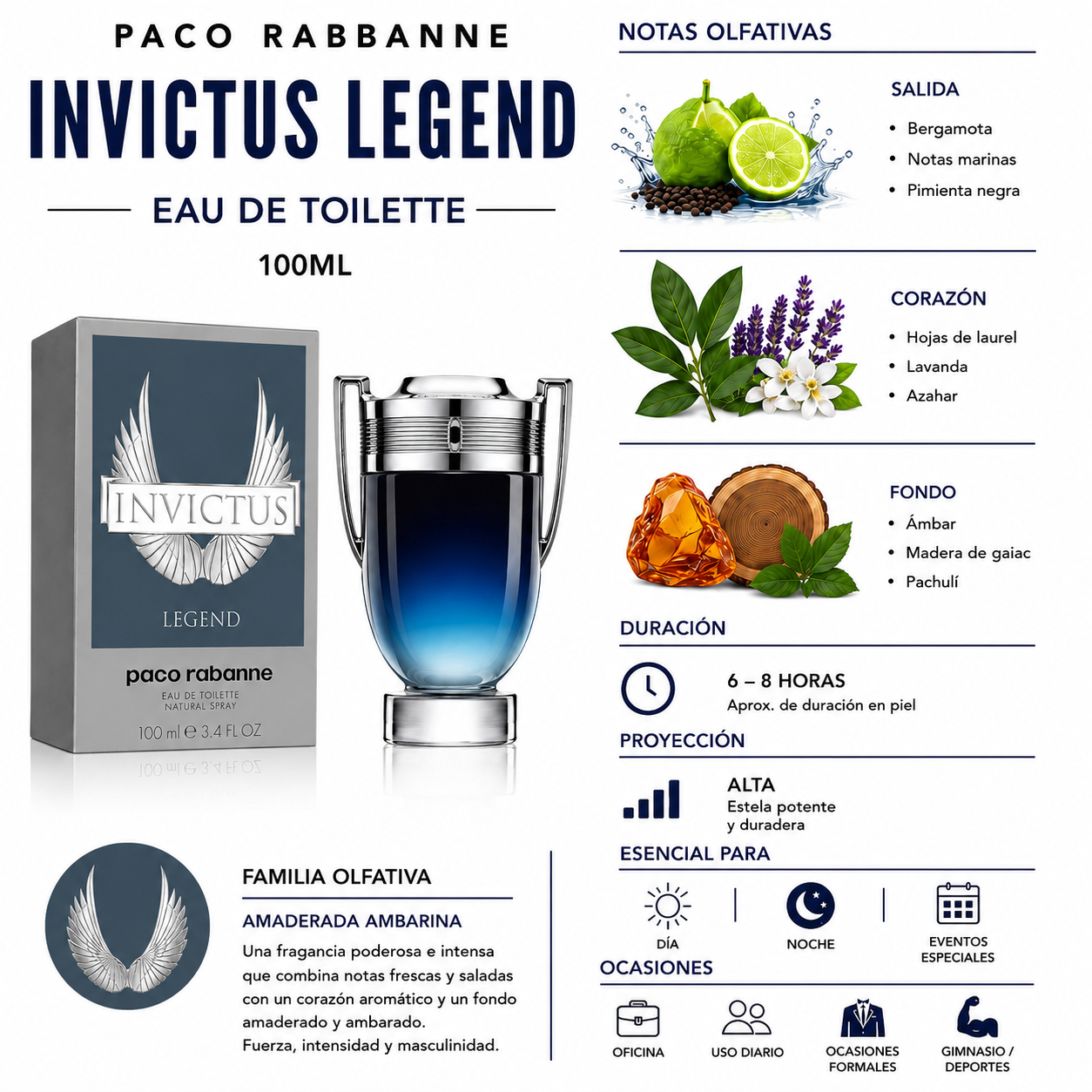 Paco Rabbane Invictus Legend - EAU de Parfum