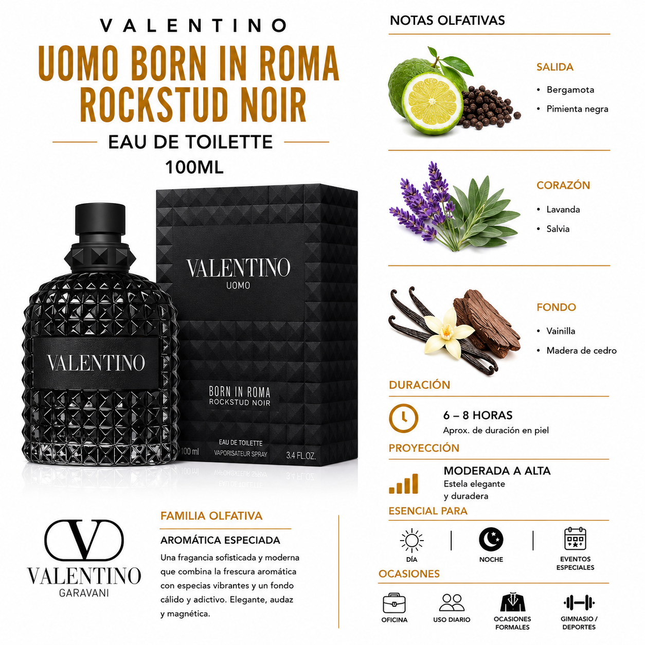 Valentino UOMO Born in Roma RockStud Noir