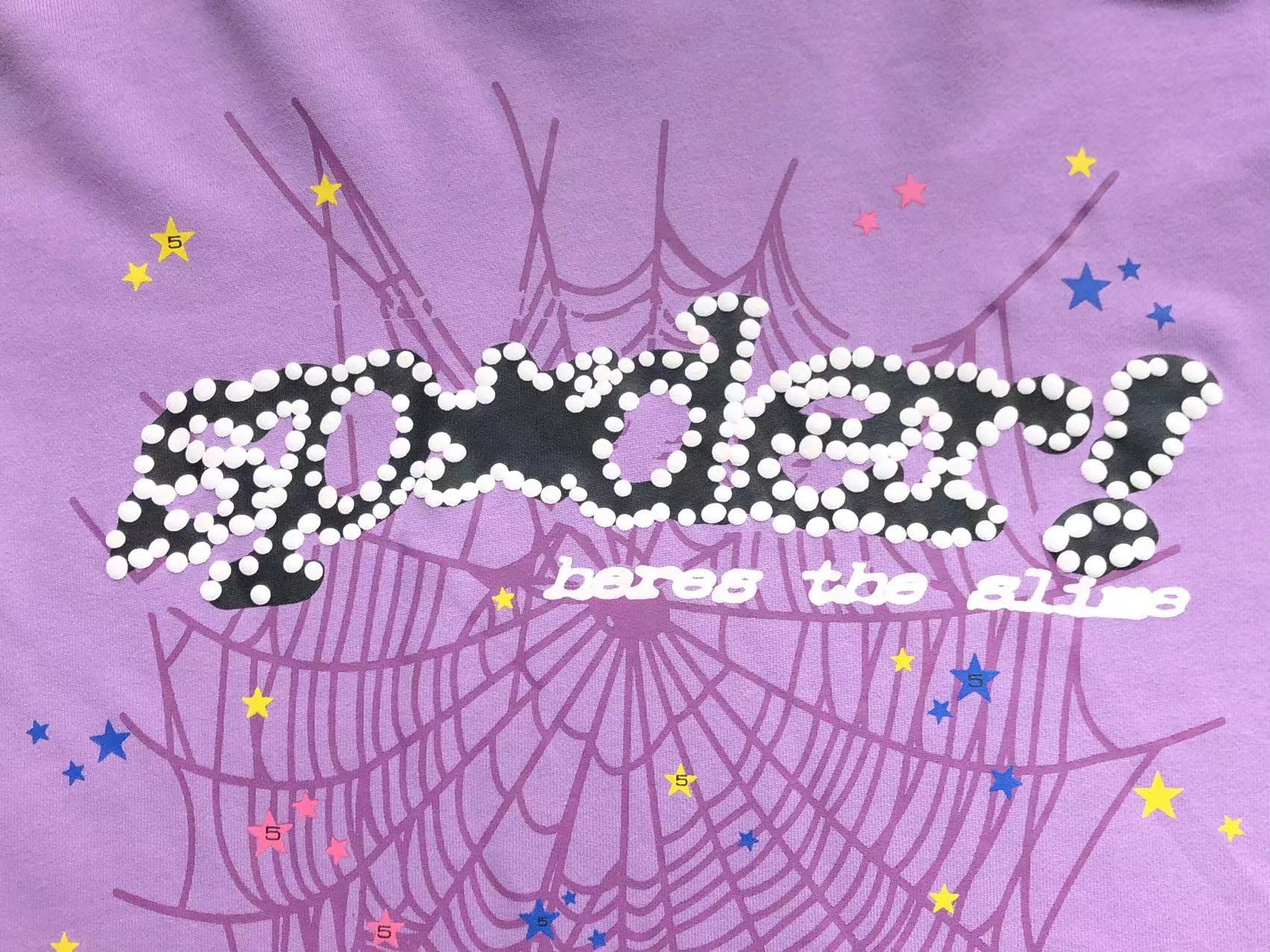 Sp5der Worldwide Web Hoodie Pink