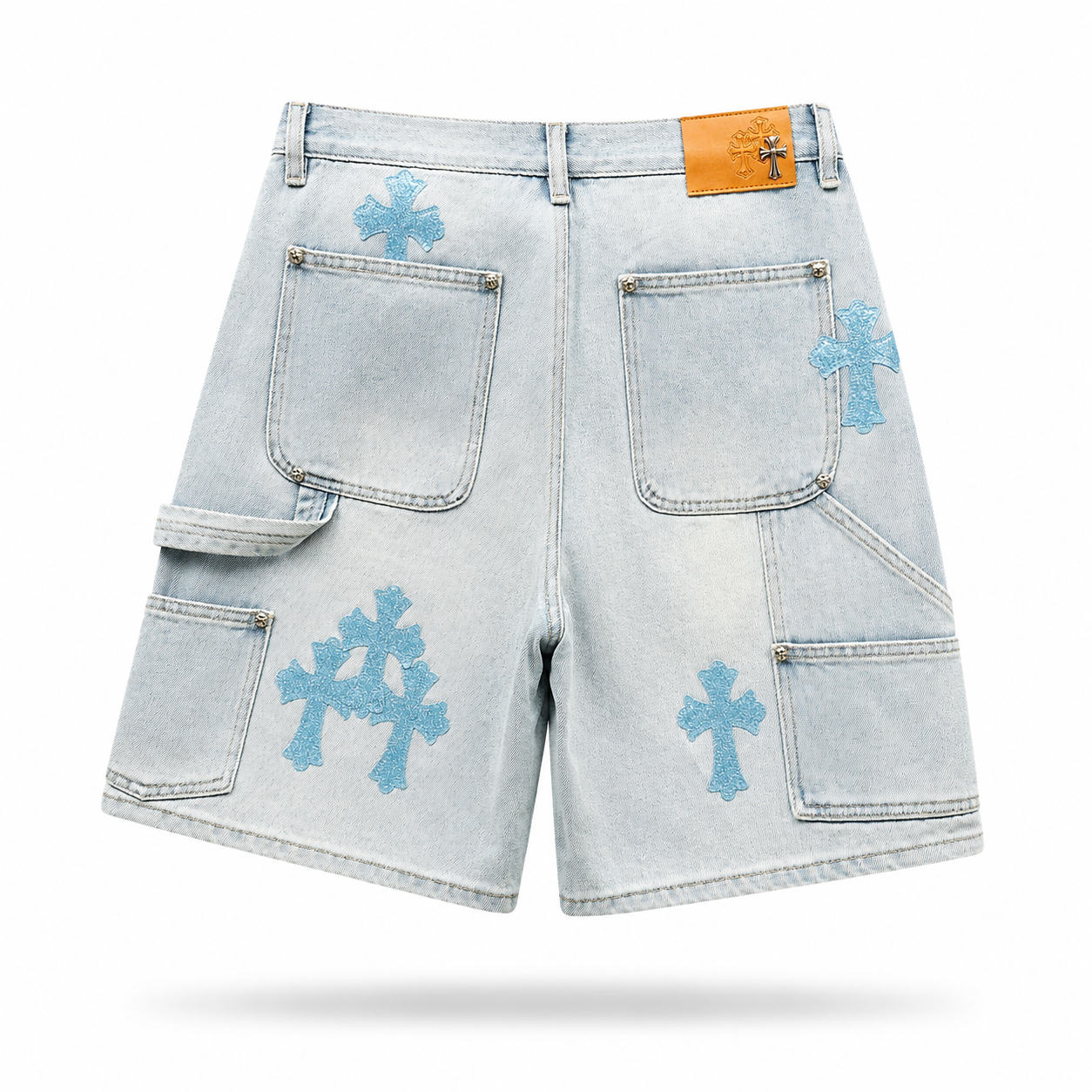 Chrome Hearts Multi Cross Carpenter Denim Shorts