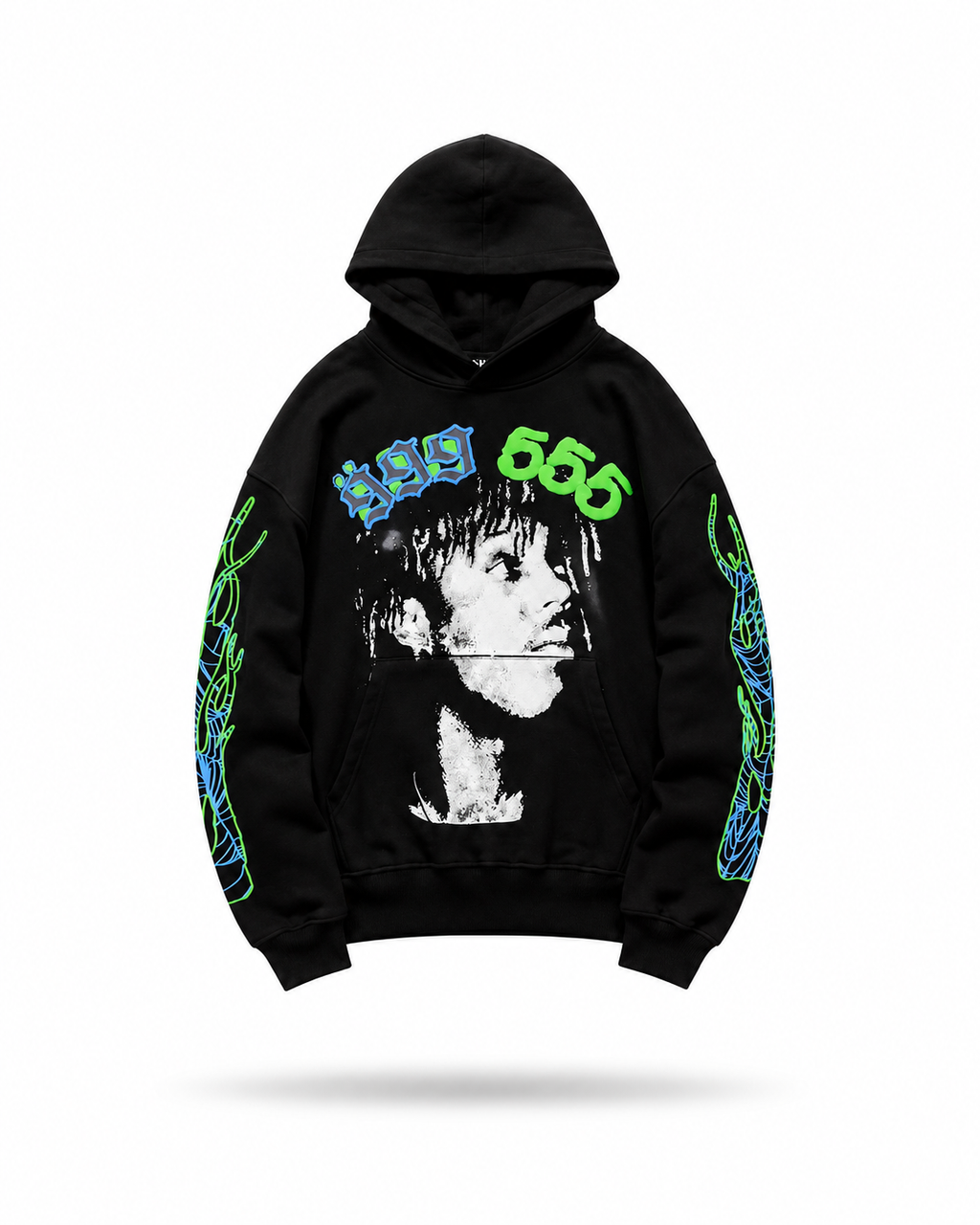 Sp5der x Juice WRLD 999 "Abyss" Hoodie (Black)⁠