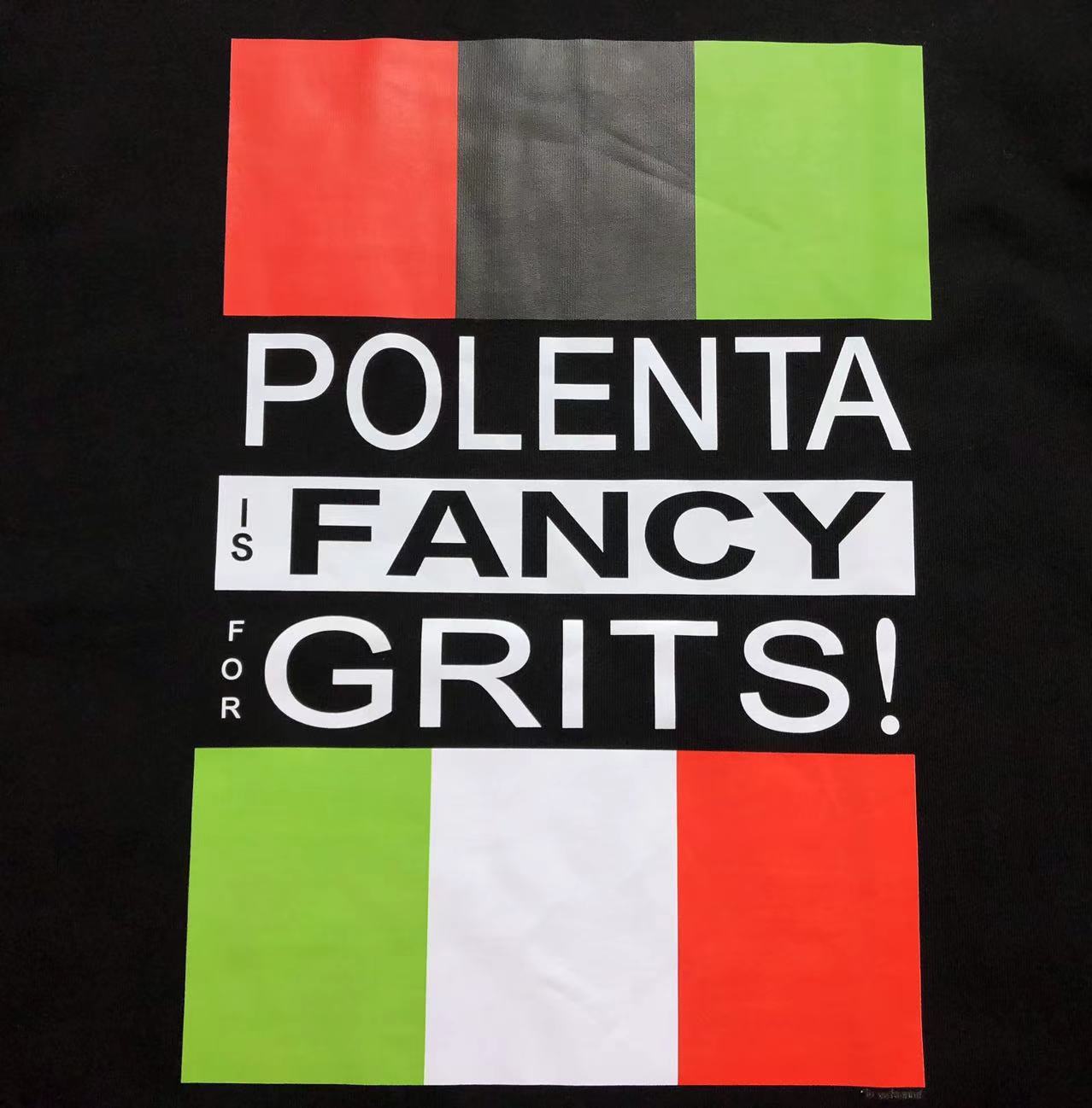 Denim Tears Polenta Is Fancy For Grits Tee White / Black