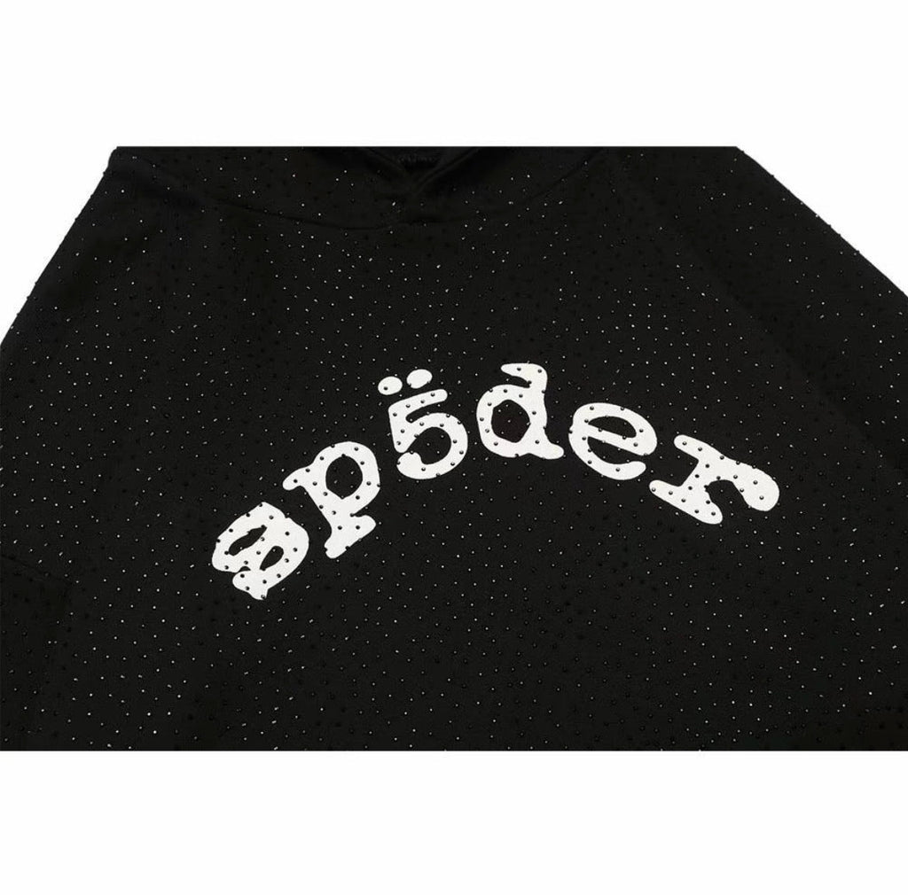 Sp5der Young Thug Web Hoodie – Black (Pearl Edition)