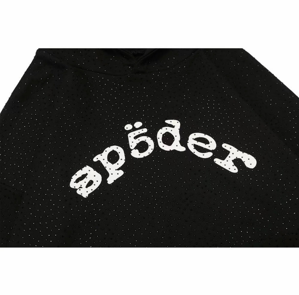 Sp5der Young Thug Web Hoodie – Black (Pearl Edition)