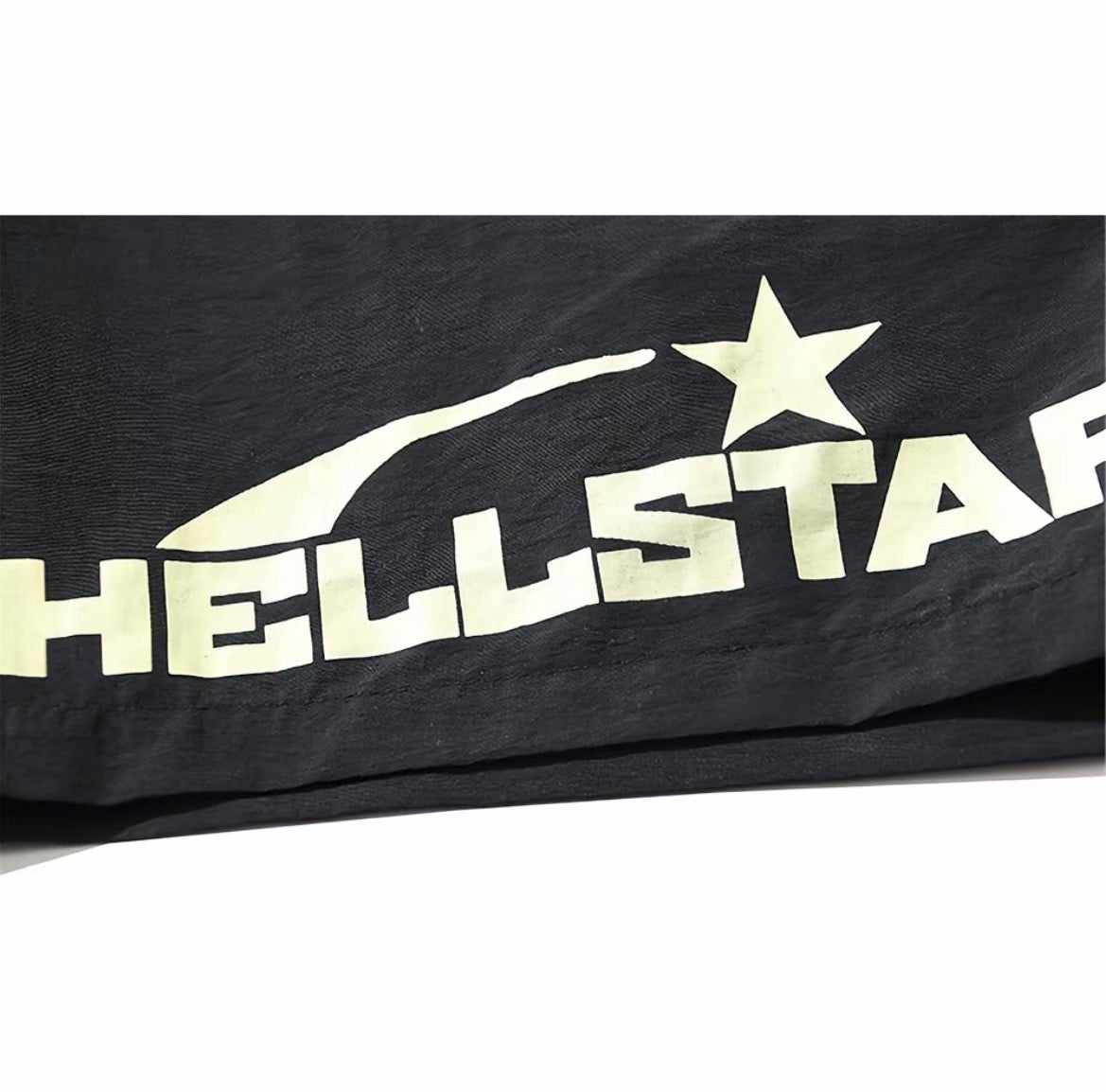 Hellstar Flame / Racing Logo Shorts Black