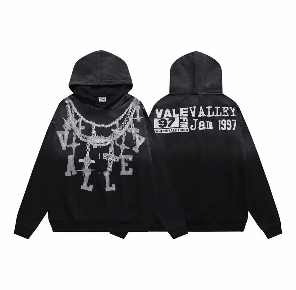 VALE FOREVER “VALLEY 97” HOODIE BLACK