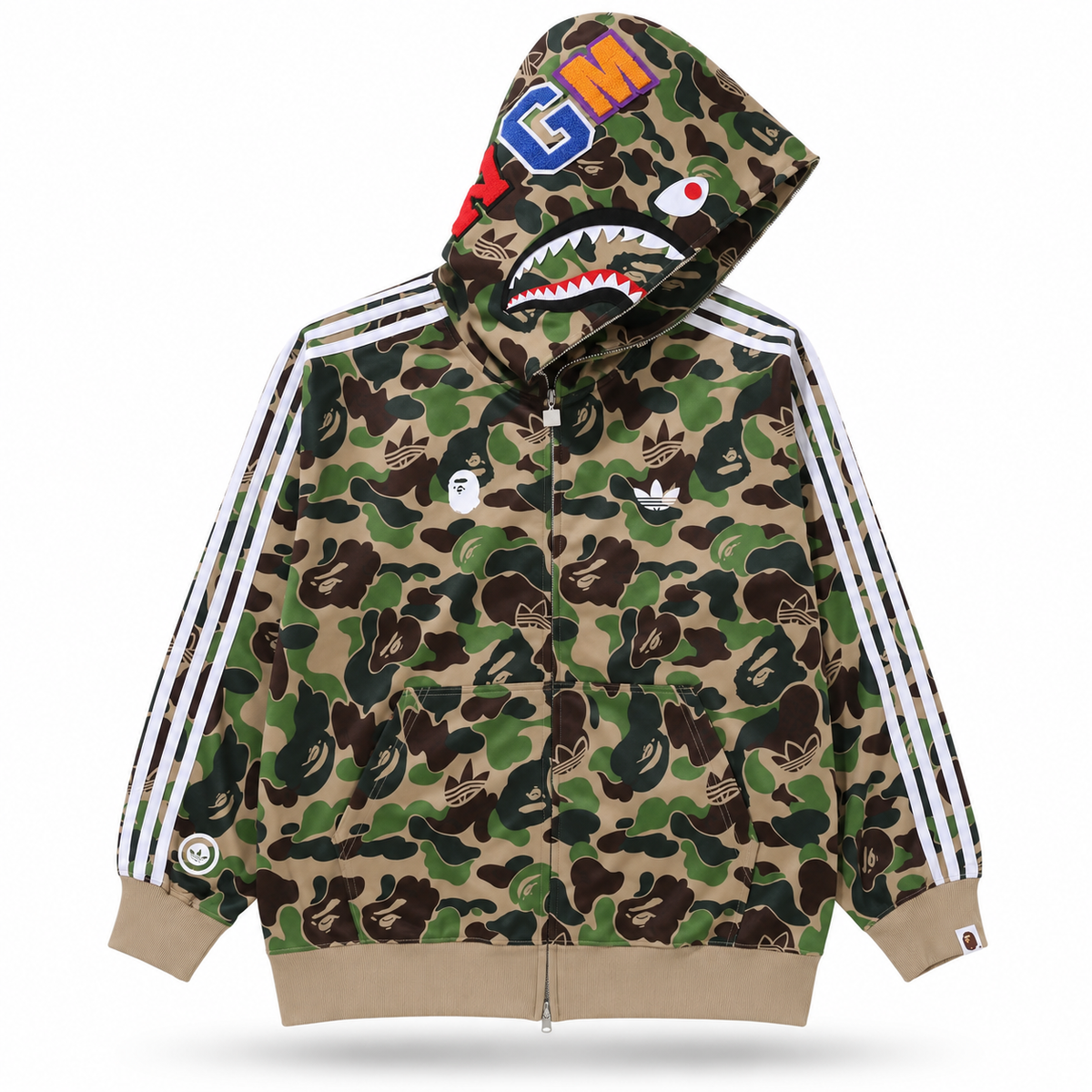 Sudadera Adidas x Bape Camo Shak Verde