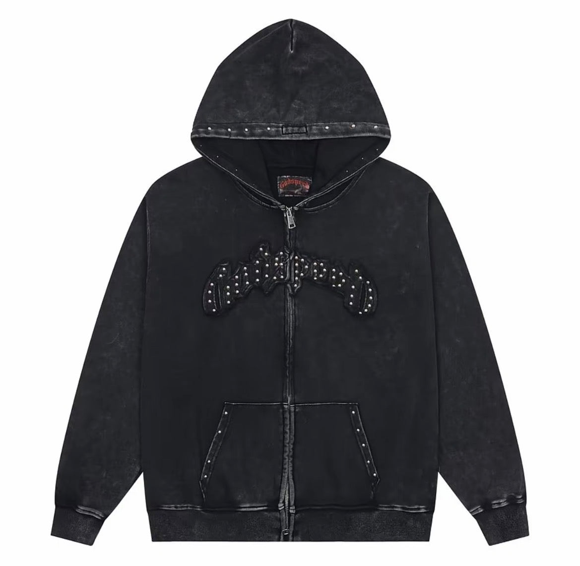 Godspeed Symmetric Zip Hoodie – Black