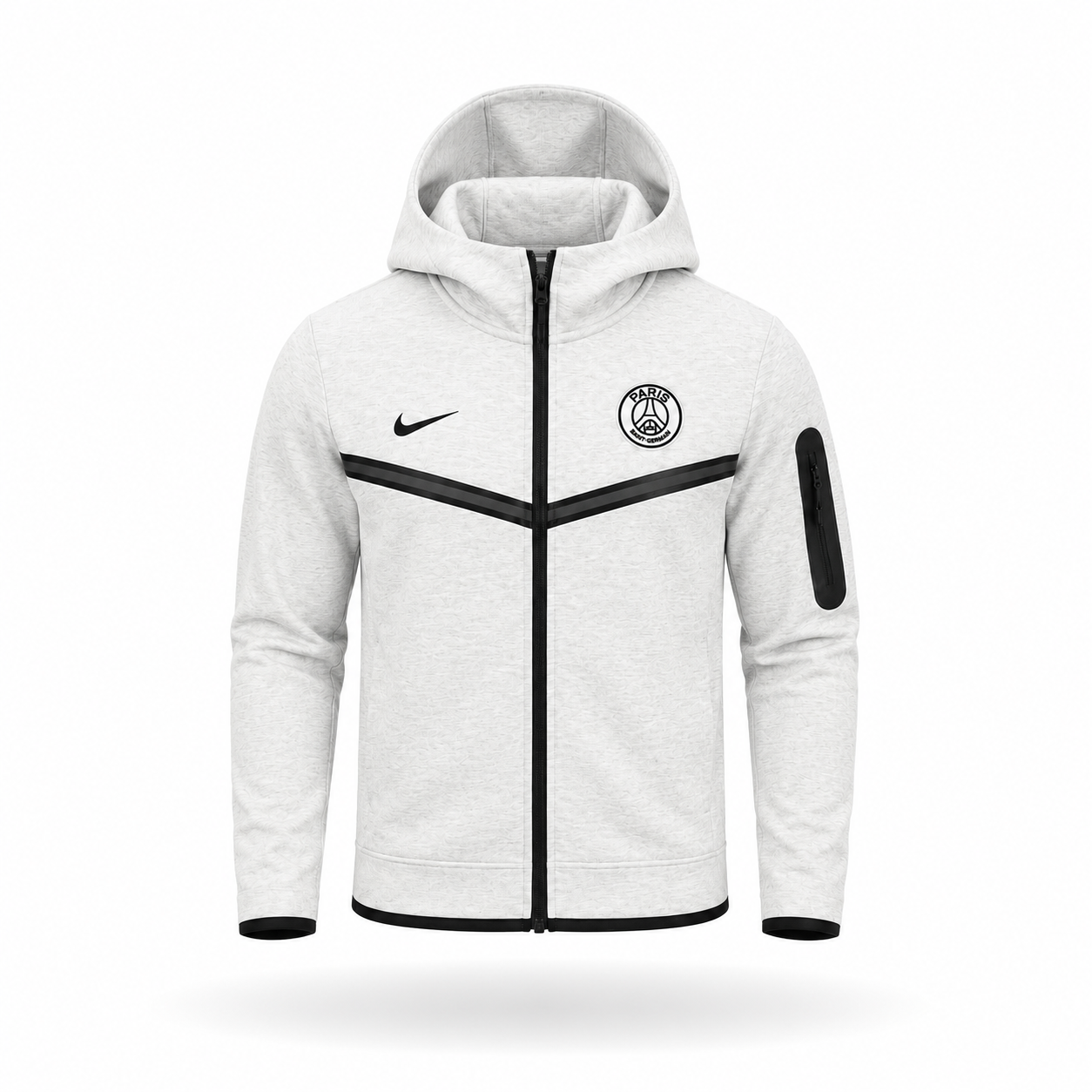 Nike PSG Tech Fleece Hoodie “Light Bone/Black”