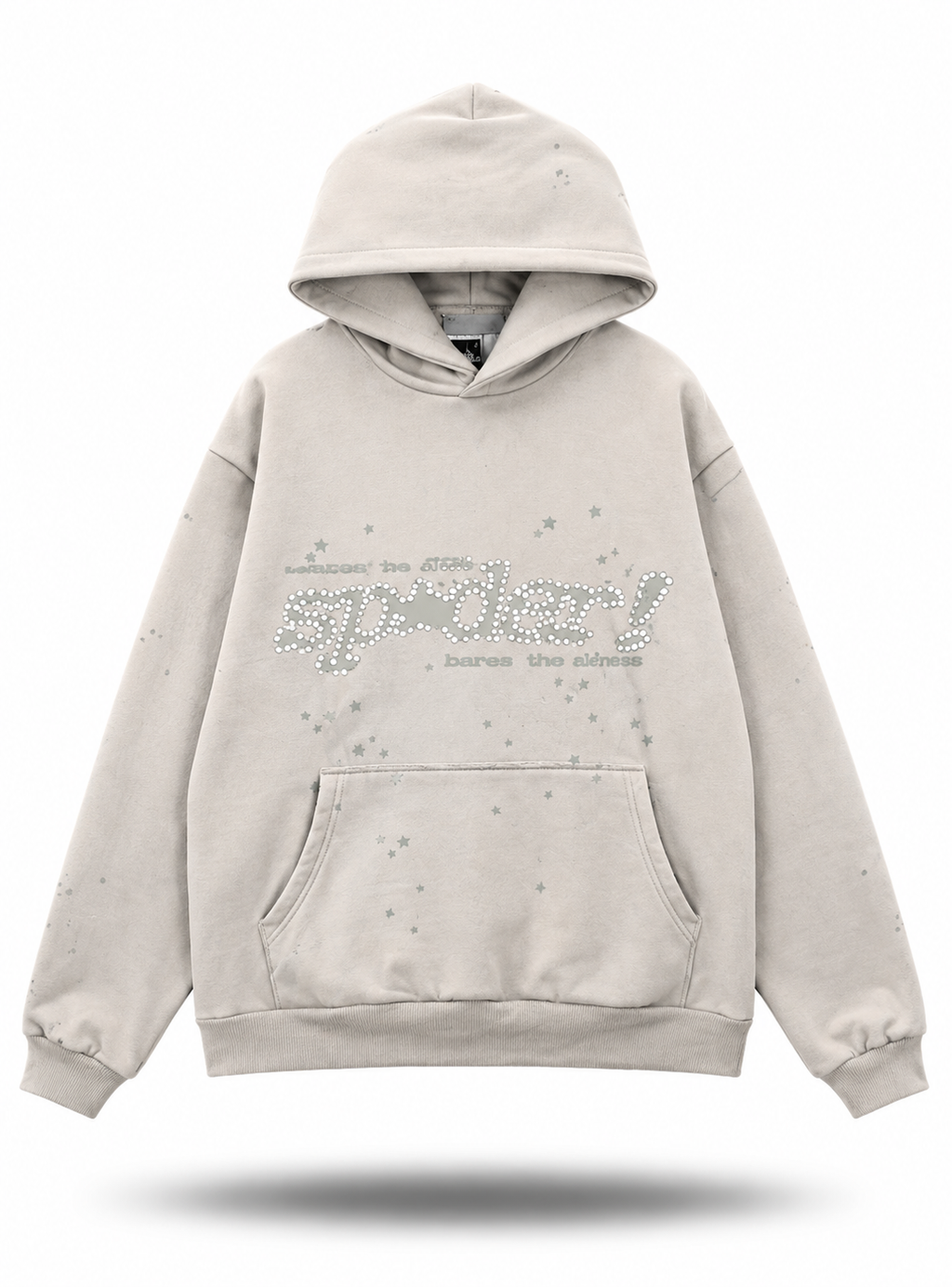 Sp5der "Bares The Aleness" Hoodie / Sand