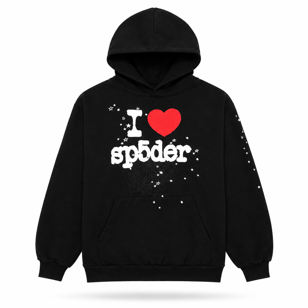 Sudadera Sp5der I Heart en Negro