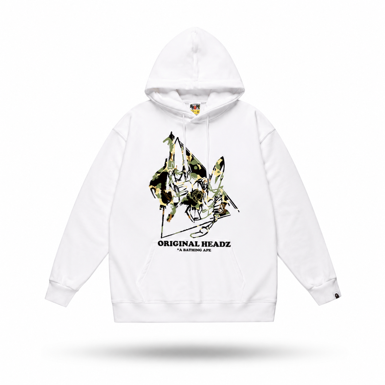 BAPE Headz Pullover Hoodie “White”