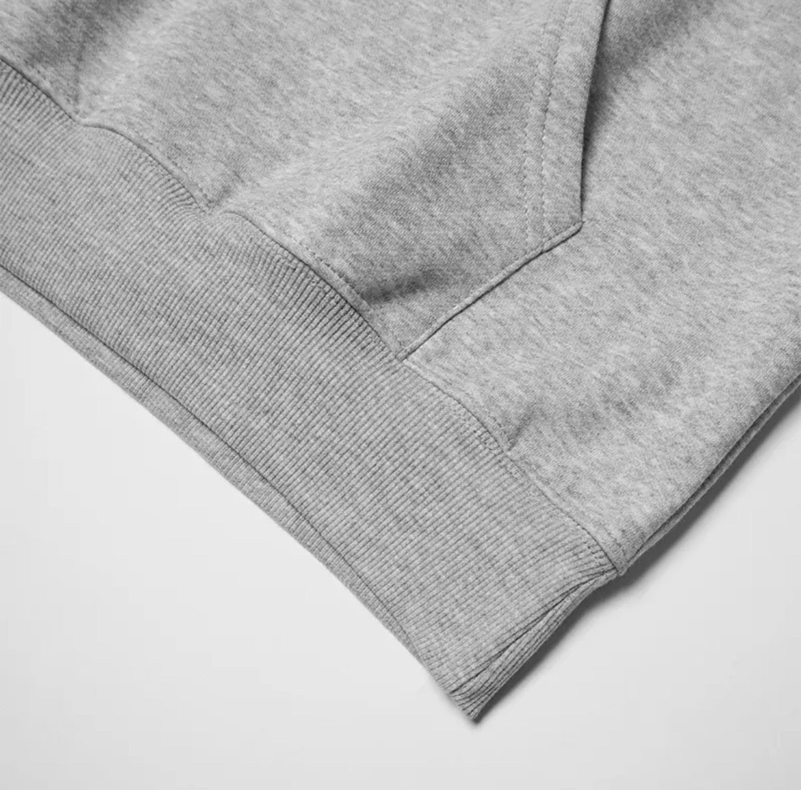 Essentials Hoddie Grey Reflective Logo (Front & Back)