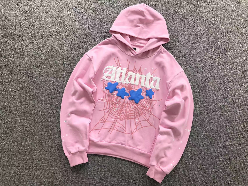Sp5der Atlanta Hoodie Pink