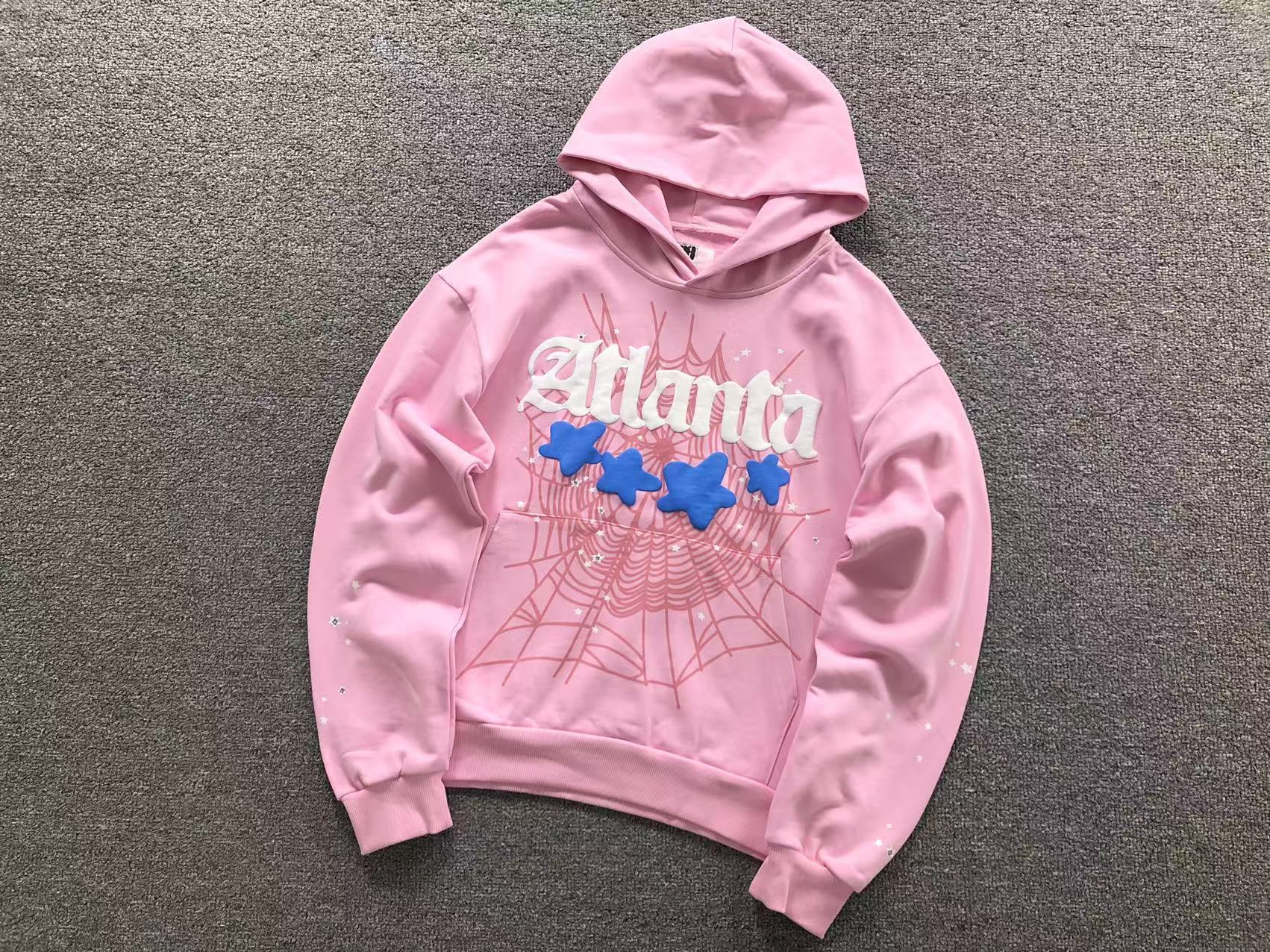 Sp5der Atlanta Hoodie Pink