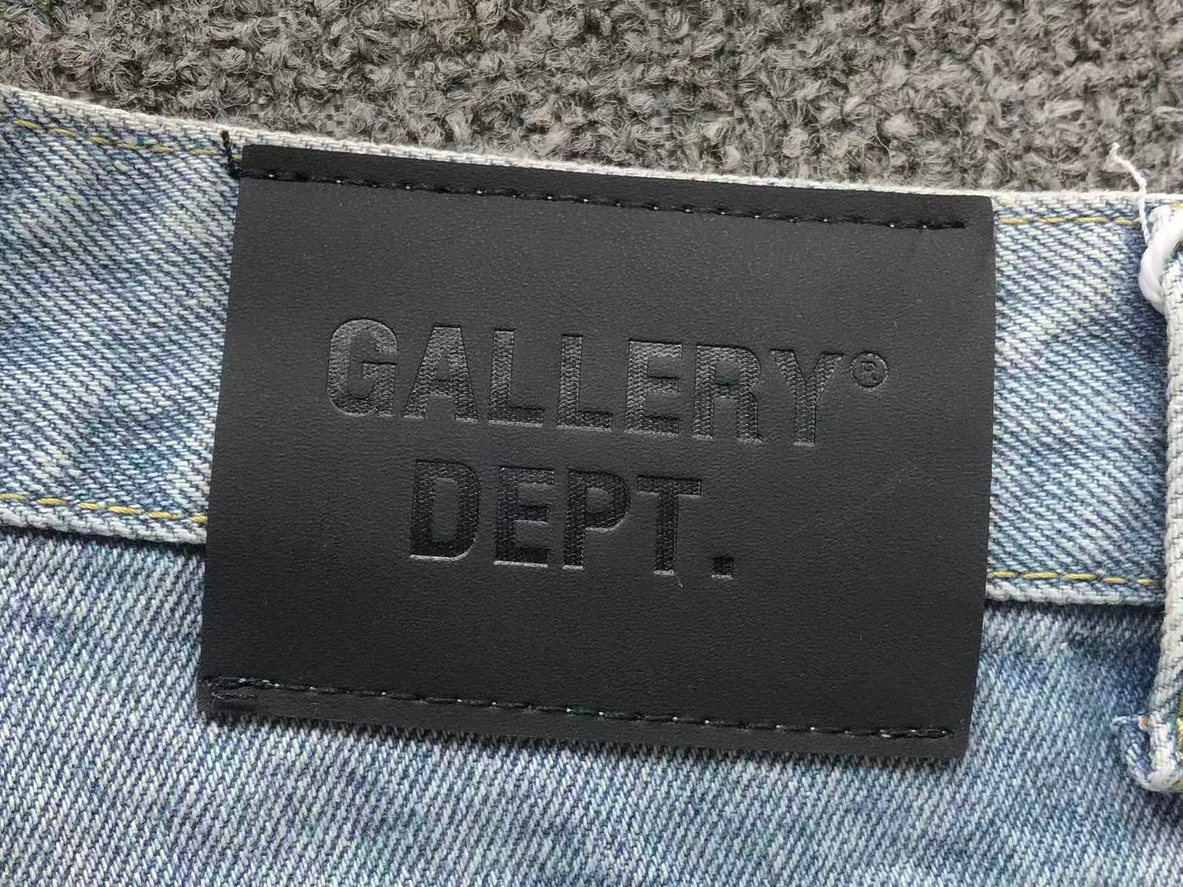 Chrome Hearts × Gallery Dept. – Side Cross Embroidered Wash Blue