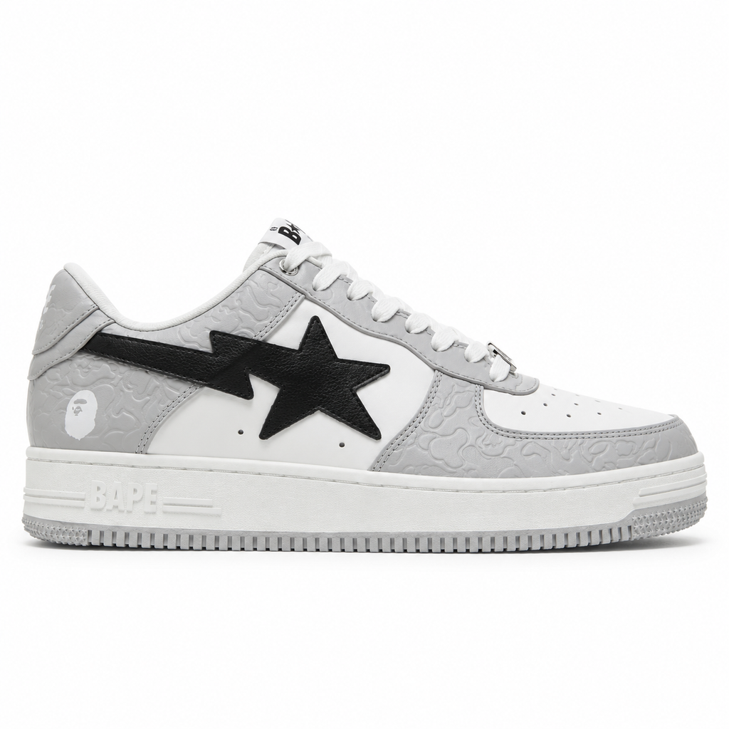 Sneaker BAPE Ape Sta Low Grey Black