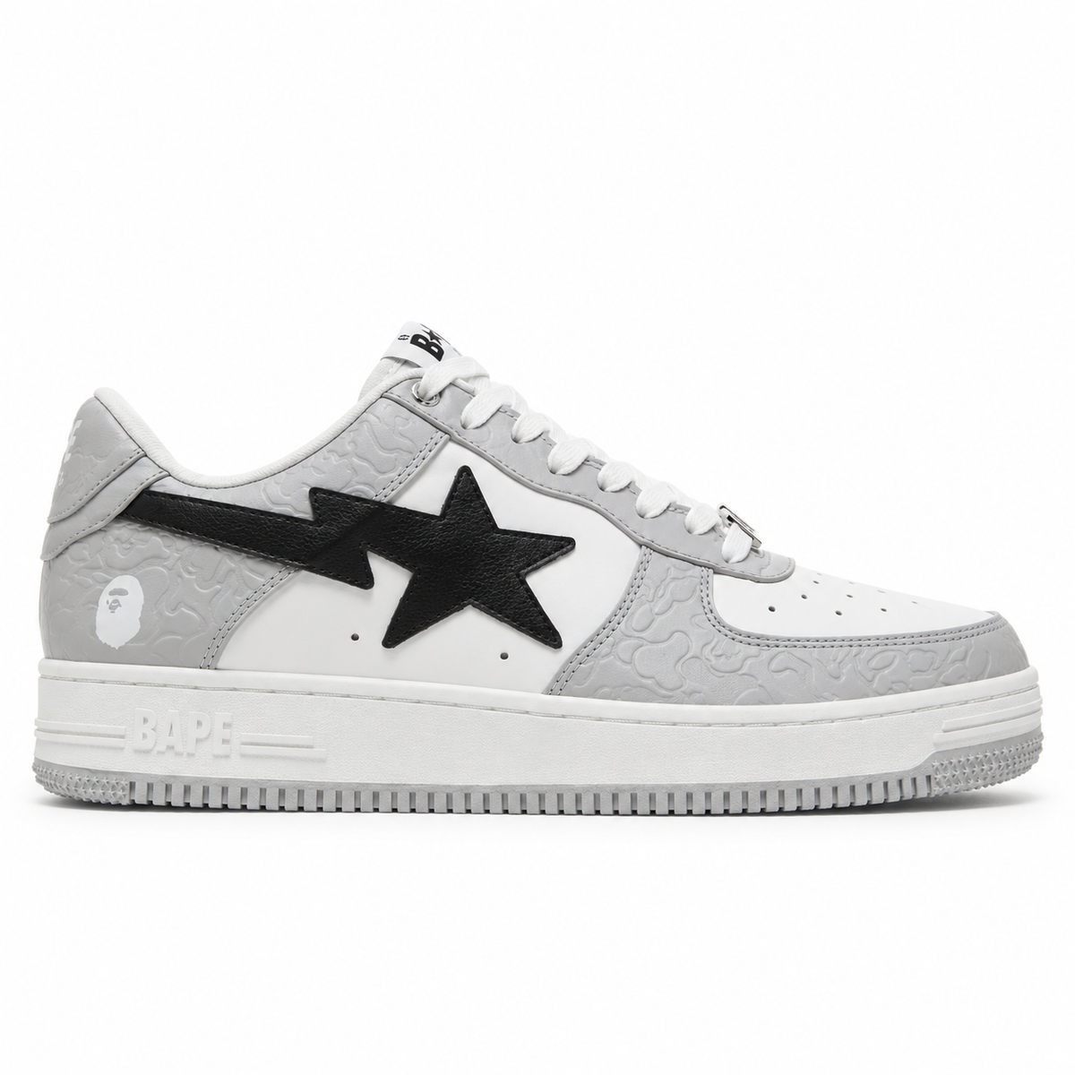 Sneaker BAPE Ape Sta Low Grey Black
