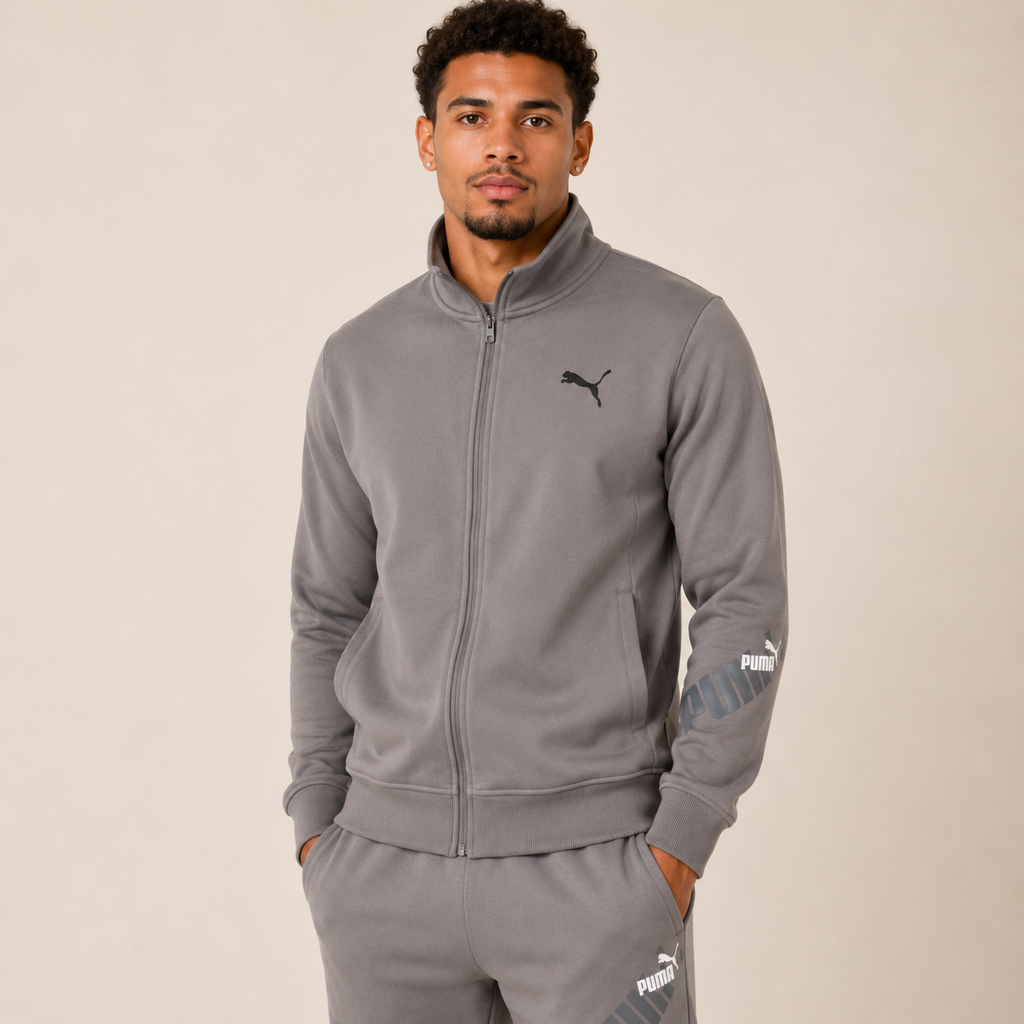 Puma Contrast Track Jacket Gris