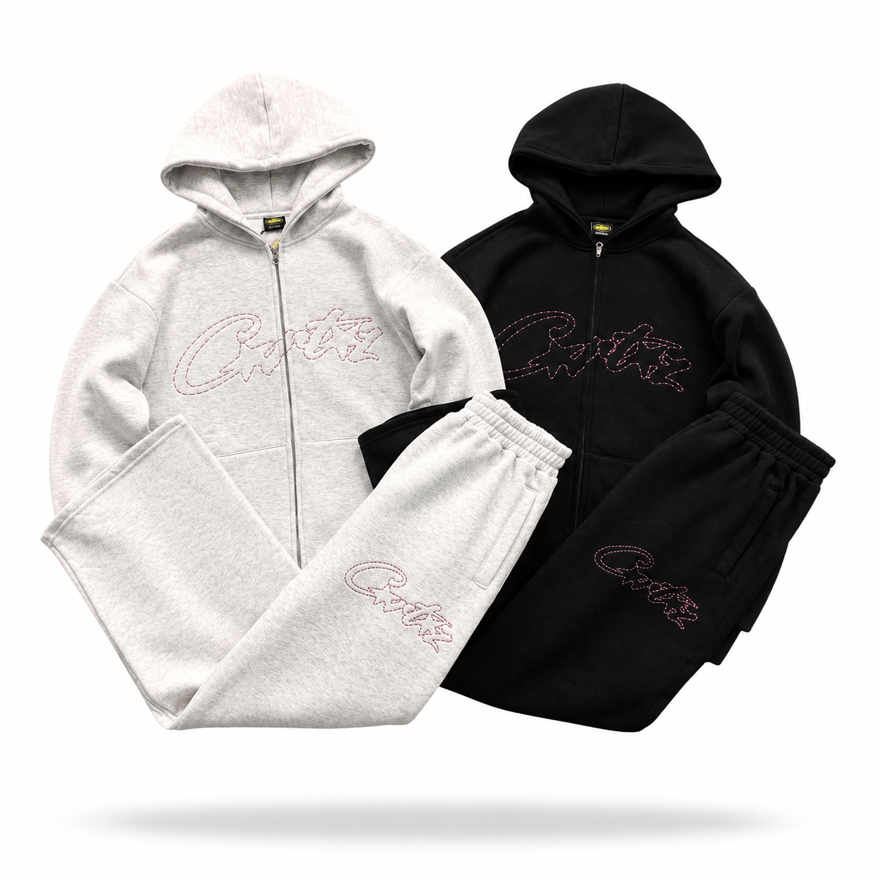 Corteiz Rhinestone Alcatraz Tracksuit Set