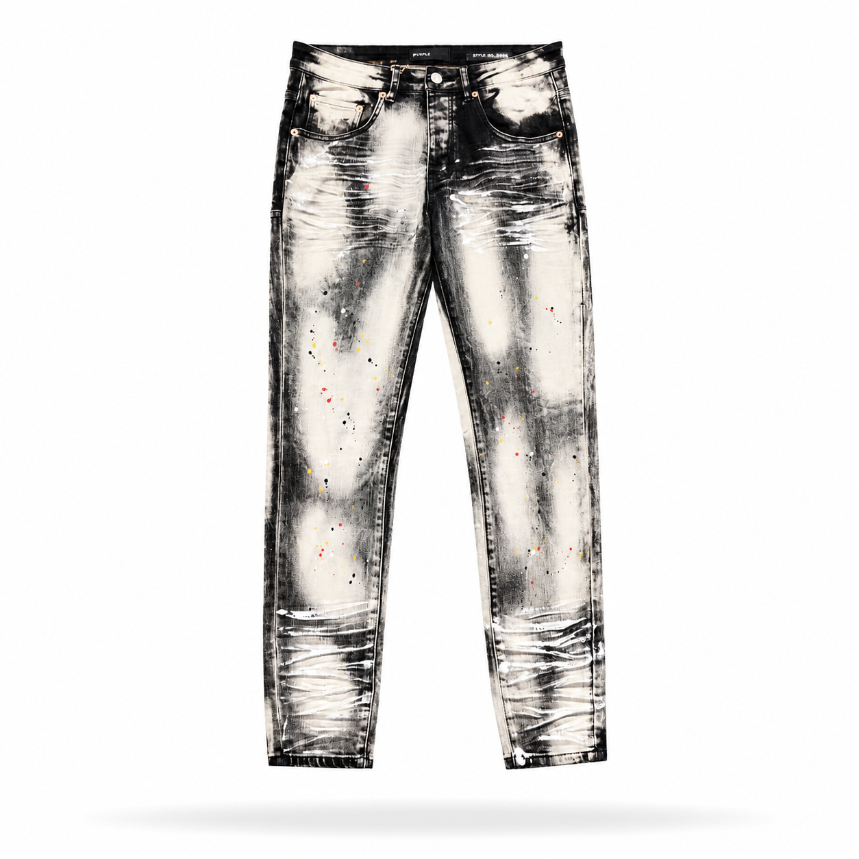 Purple Black Ice Wash Jeans
