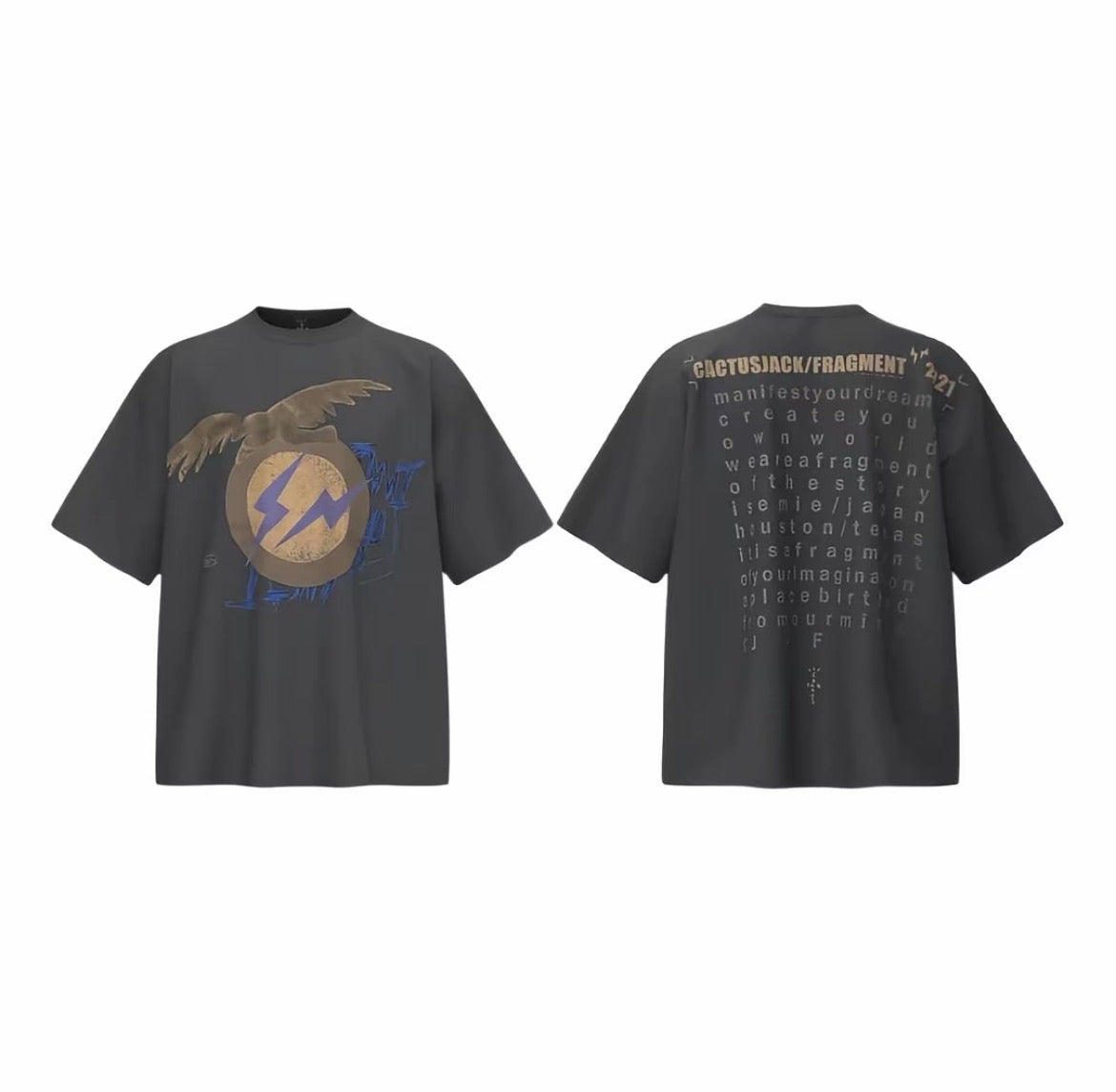 Cactus Jack x Fragment Thunder Eagle Tee