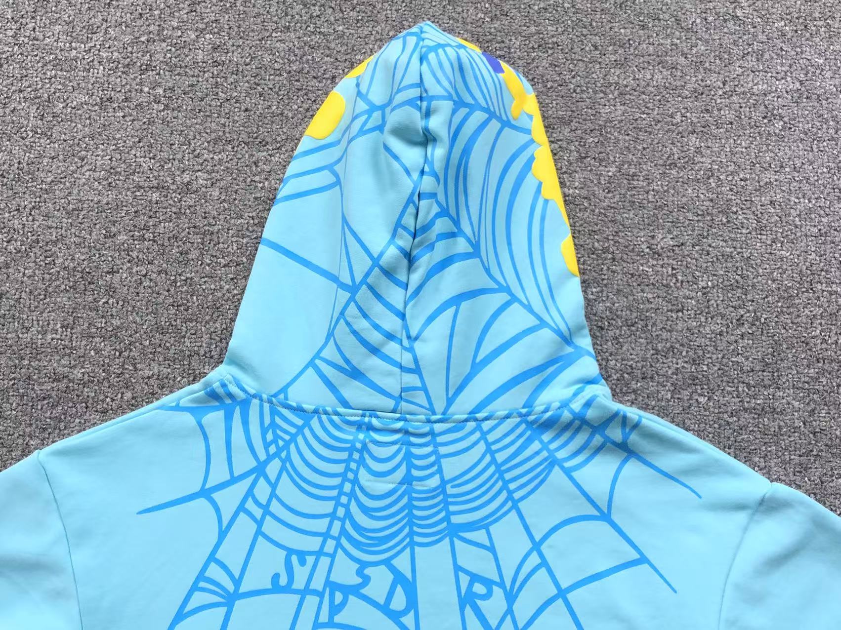 Sp5der Sky Blue Atlanta Intersect Hoodie
