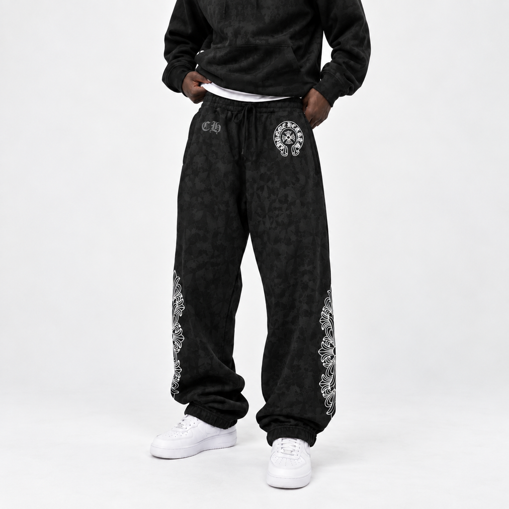 Pantalón Chrome Hearts Cemetery Cross All Over Print