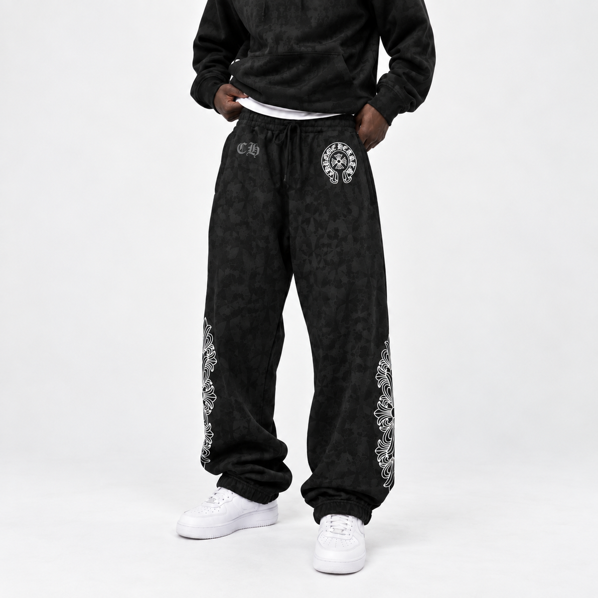 Pantalón Chrome Hearts Cemetery Cross All Over Print
