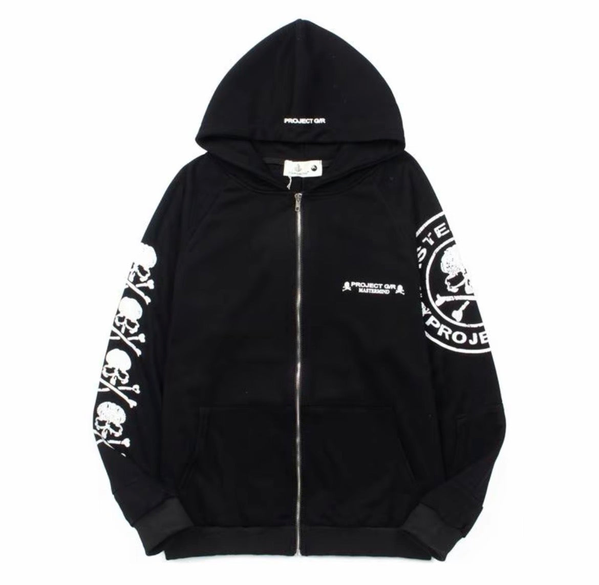 Graliz Vibe Zip Hoodie – Black