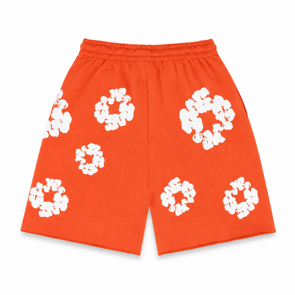Short Denim Tears Wreath Naranja