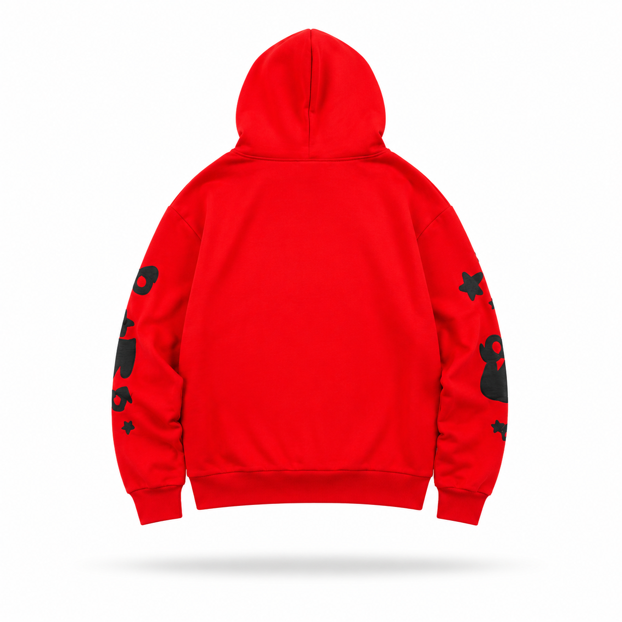 Sp5der Black Star Hoodie (Red)⁠