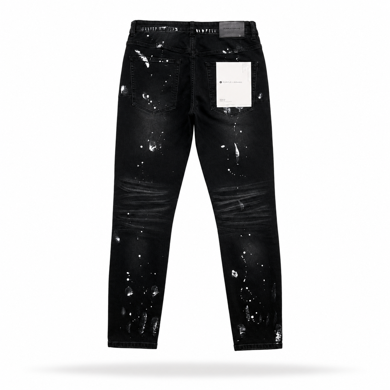 Purple Brand P001 Black Paint Splatter Jeans