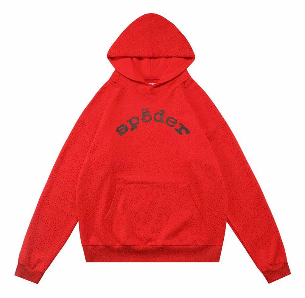 Sp5der Young Thug Web Hoodie – Red (Pearl Edition)