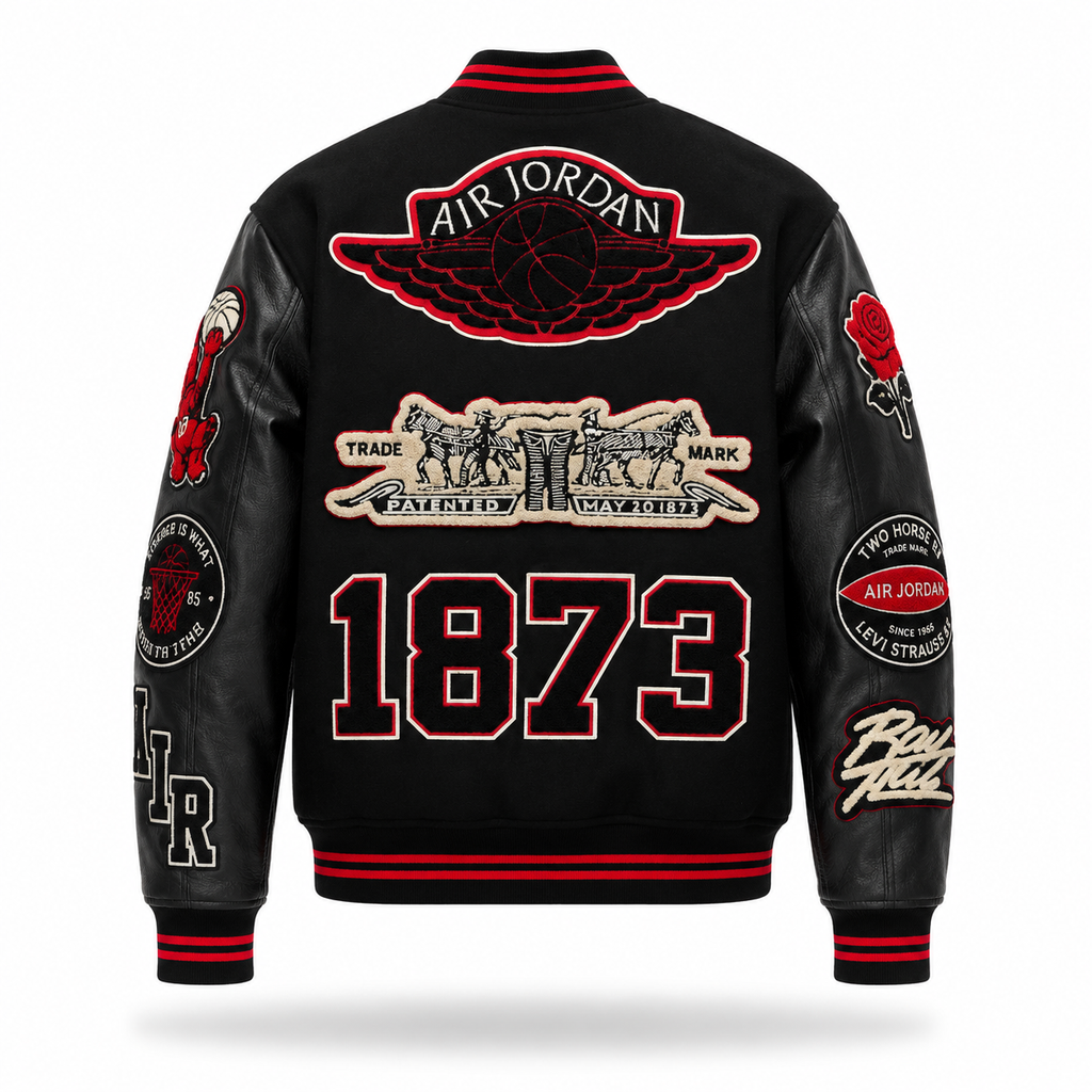 Chaqueta Nike Jordan x Levi's Varsity Negra