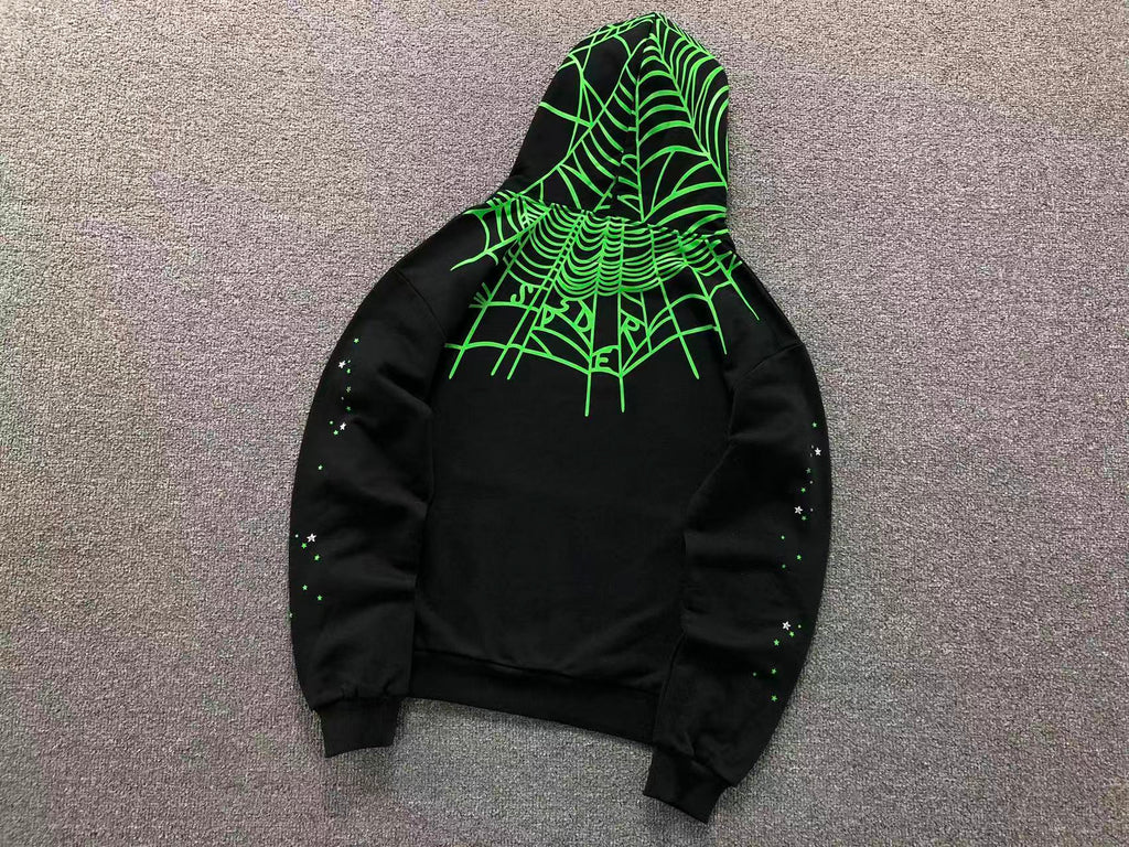 Sp5der Star OG Web V2 Hoodie 'Slime Green'