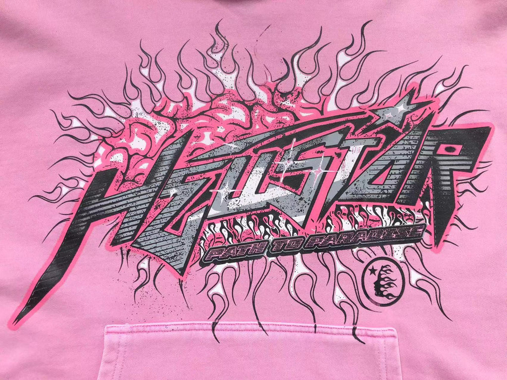 Hellstar Pink Flame Hoodie