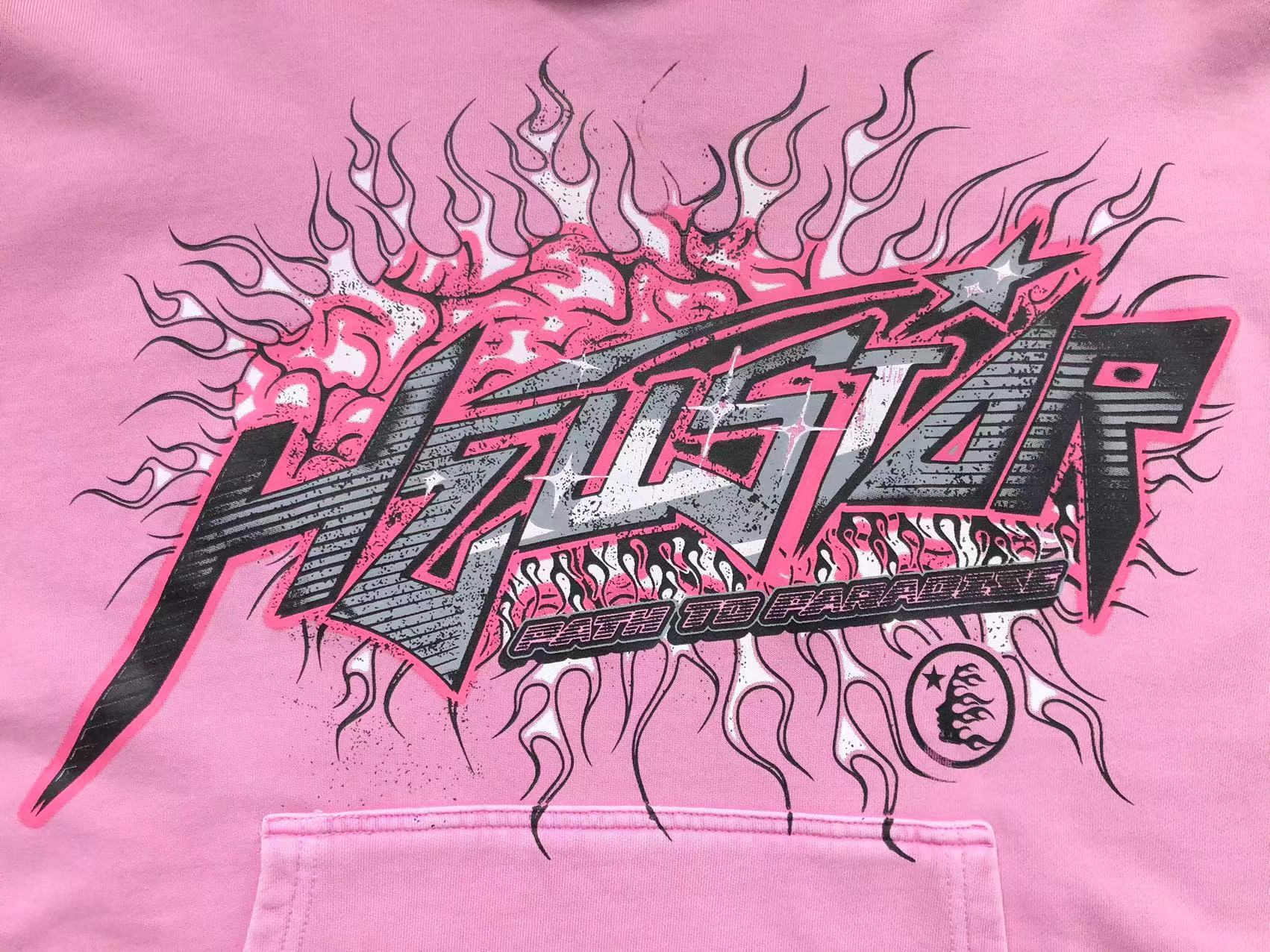 Hellstar Pink Flame Hoodie