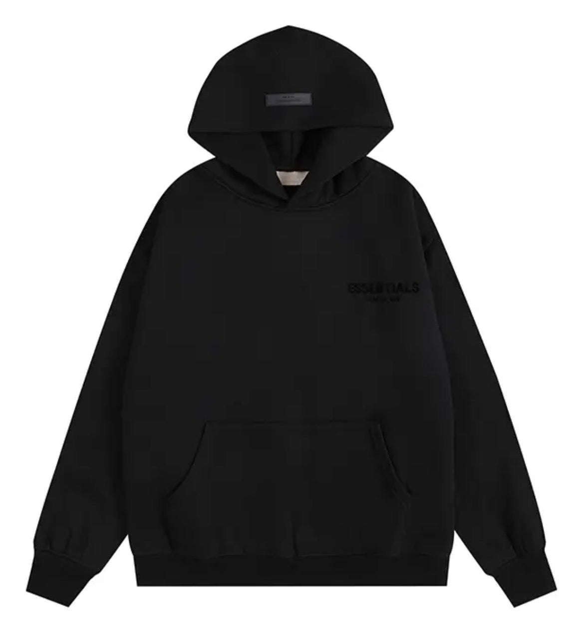 Essential Hoodie “Midnight Black” - Black