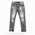 Purple Grey Paint Splash Jeans