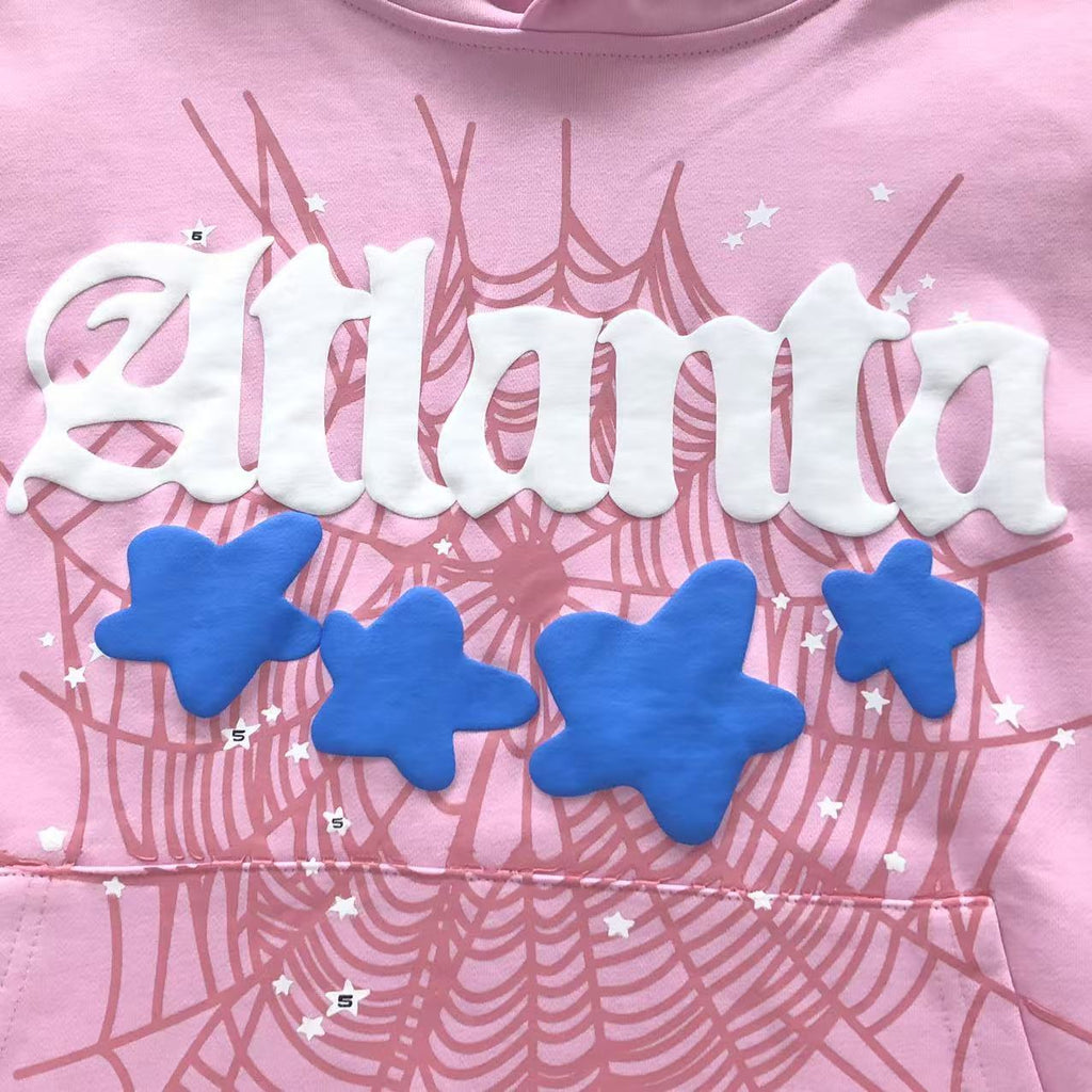 Sp5der Atlanta Hoodie Pink