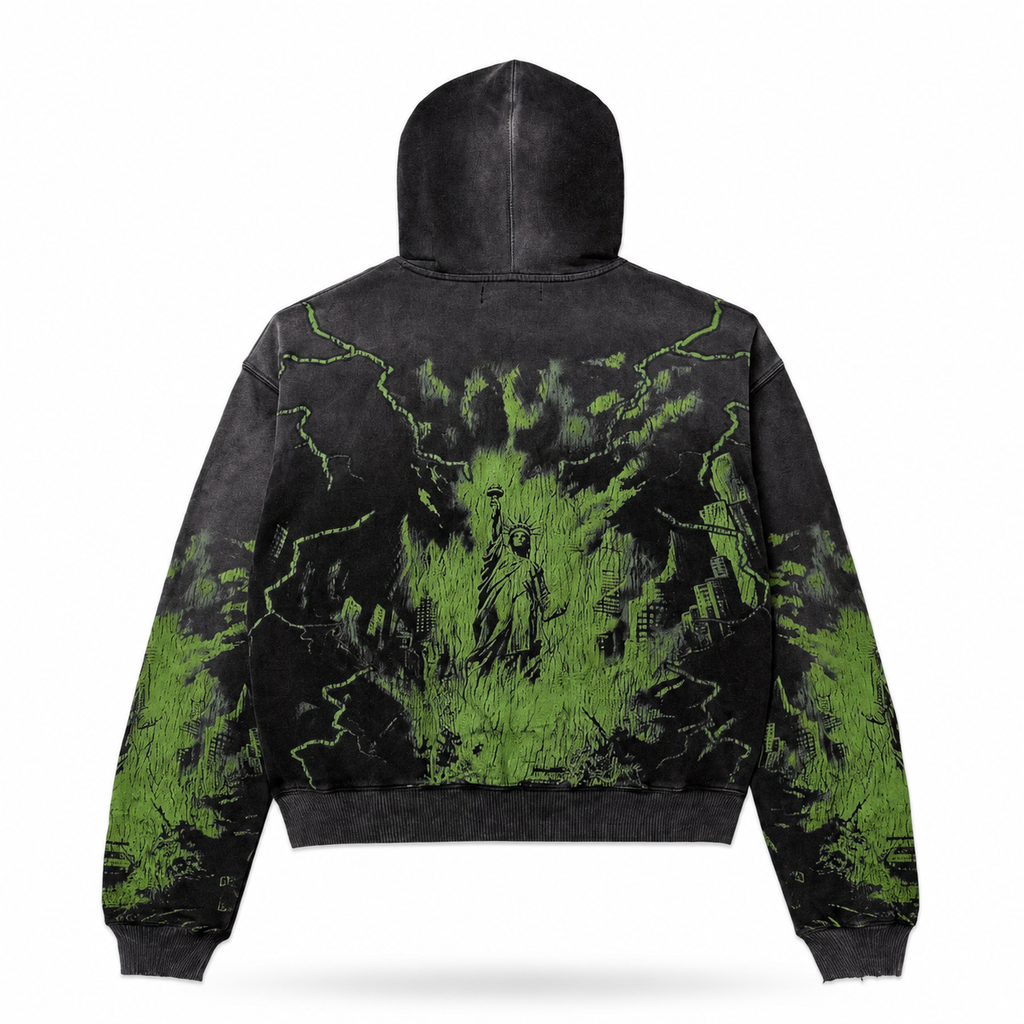 Sudadera Vale Forever Nightmare Verde & Negro