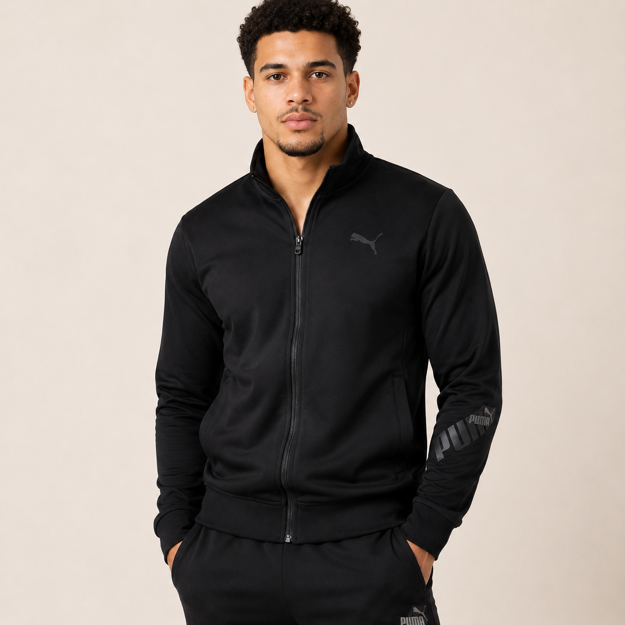 Puma Contrast Track Jacket Negro