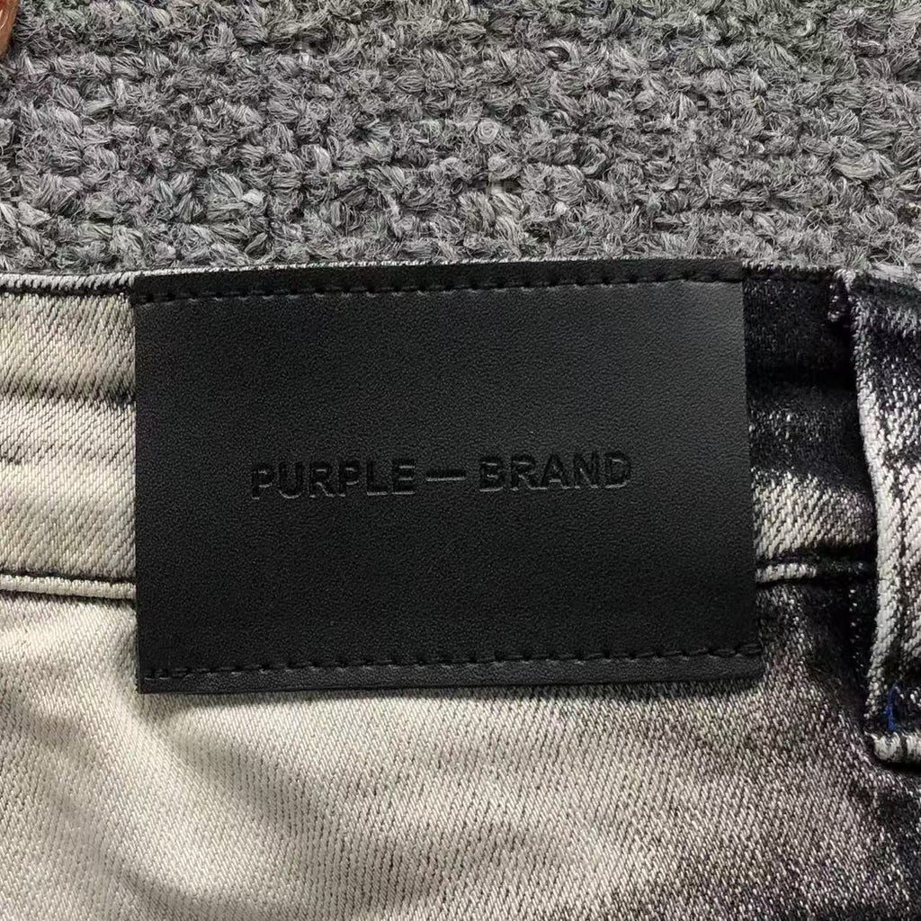 Purple Black Ice Wash Jeans